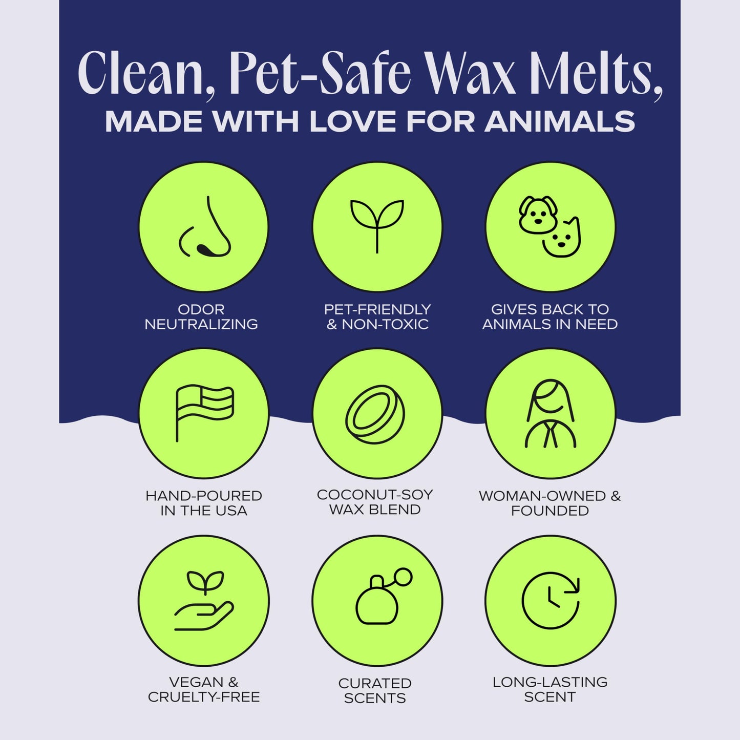 Companion Candles Nostalgia Pet-Friendly Wax Melt – Spicy Amber & Sweet Floral Fragrance - Coconut Soy Wax, Long-Lasting Scent, Made in USA, 3 oz