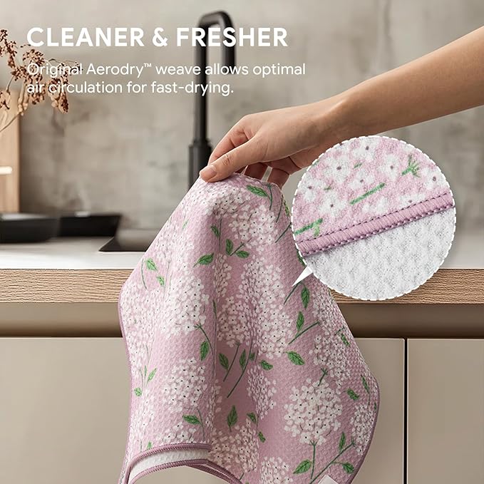 RECYCO Waffle Kitchen Towel Set of 2