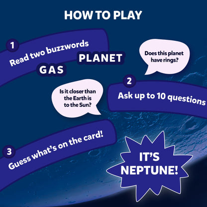 Skillmatics Guess in 10 NASA Space, Perfect for Boys, Girls, Kids & Families Who Love Card Games, Educational Toys, Travel Games, Gifts for Ages 8, 9, 10 and Up