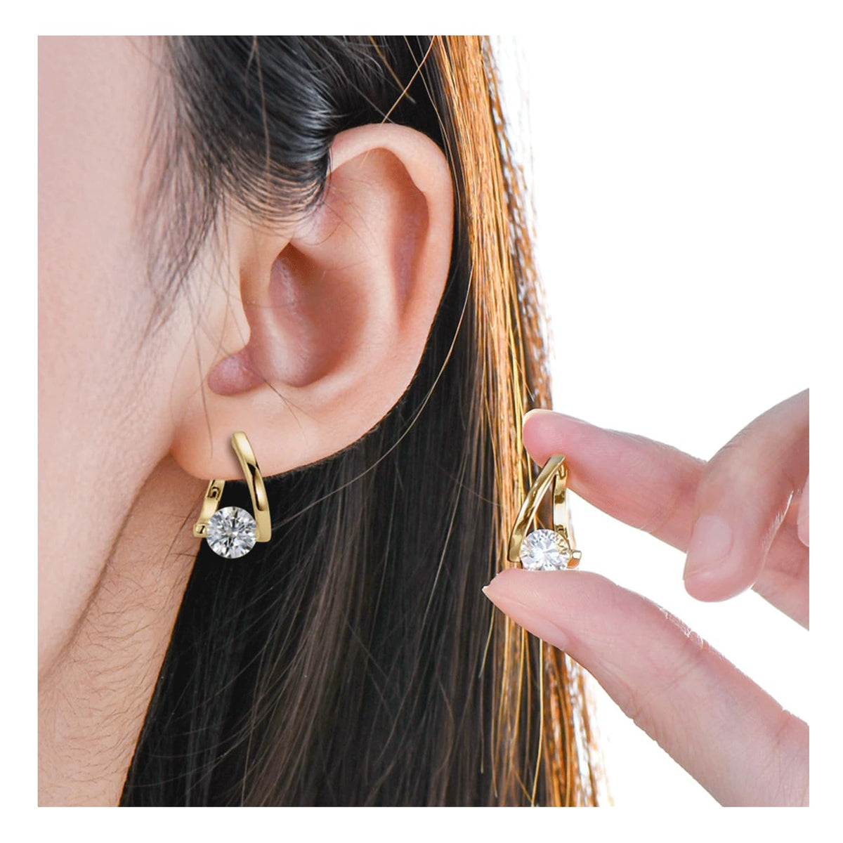 Lymphvity Earrings for Women Halolux Lymphvity Germanium Earring Atheniz Lymphatic Earring Lymphatic Drainage Earrings (Silver)