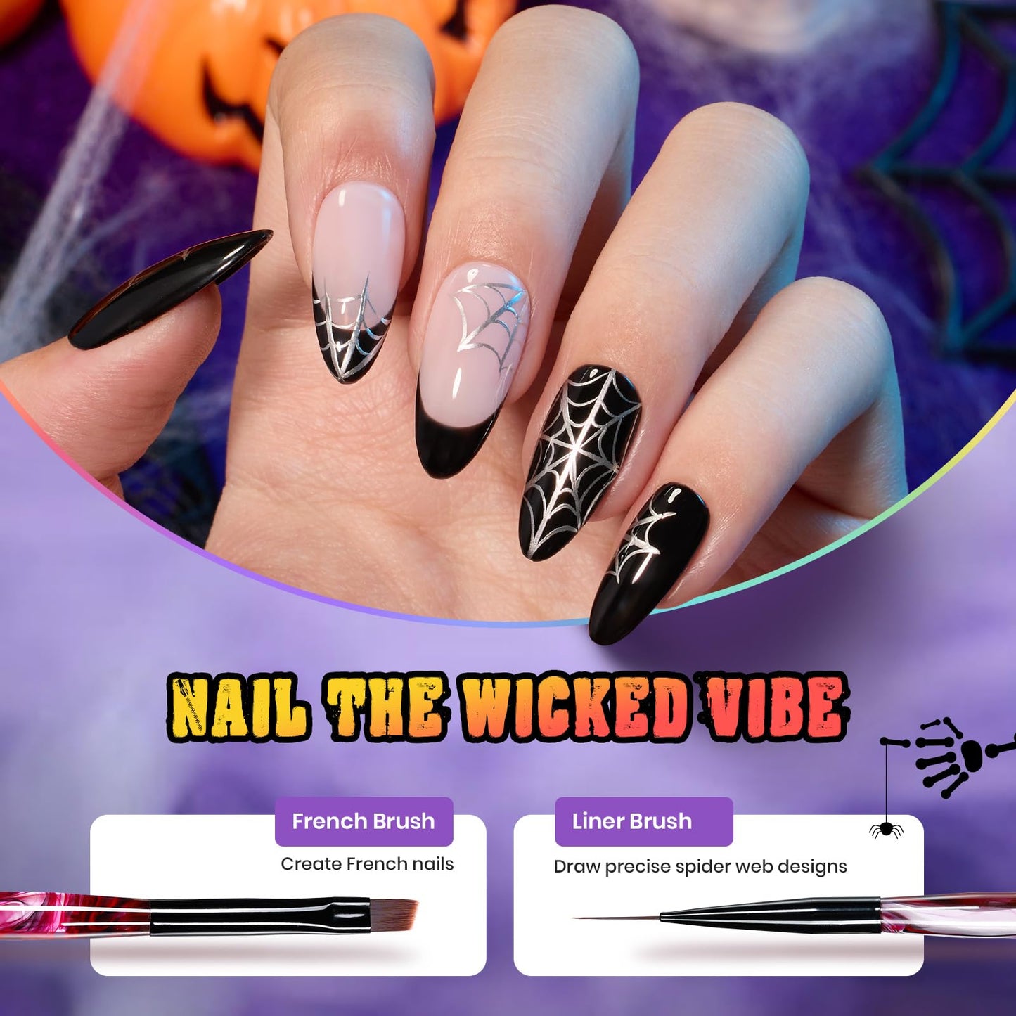 Beetles 31pcs Nail Art Brushes, Dotting Tools, Nail Art Pens, Dust Brush, Striping Liner Fingernail Drawing Pens with Palette Holder All in One for Starter Manicure Design Set