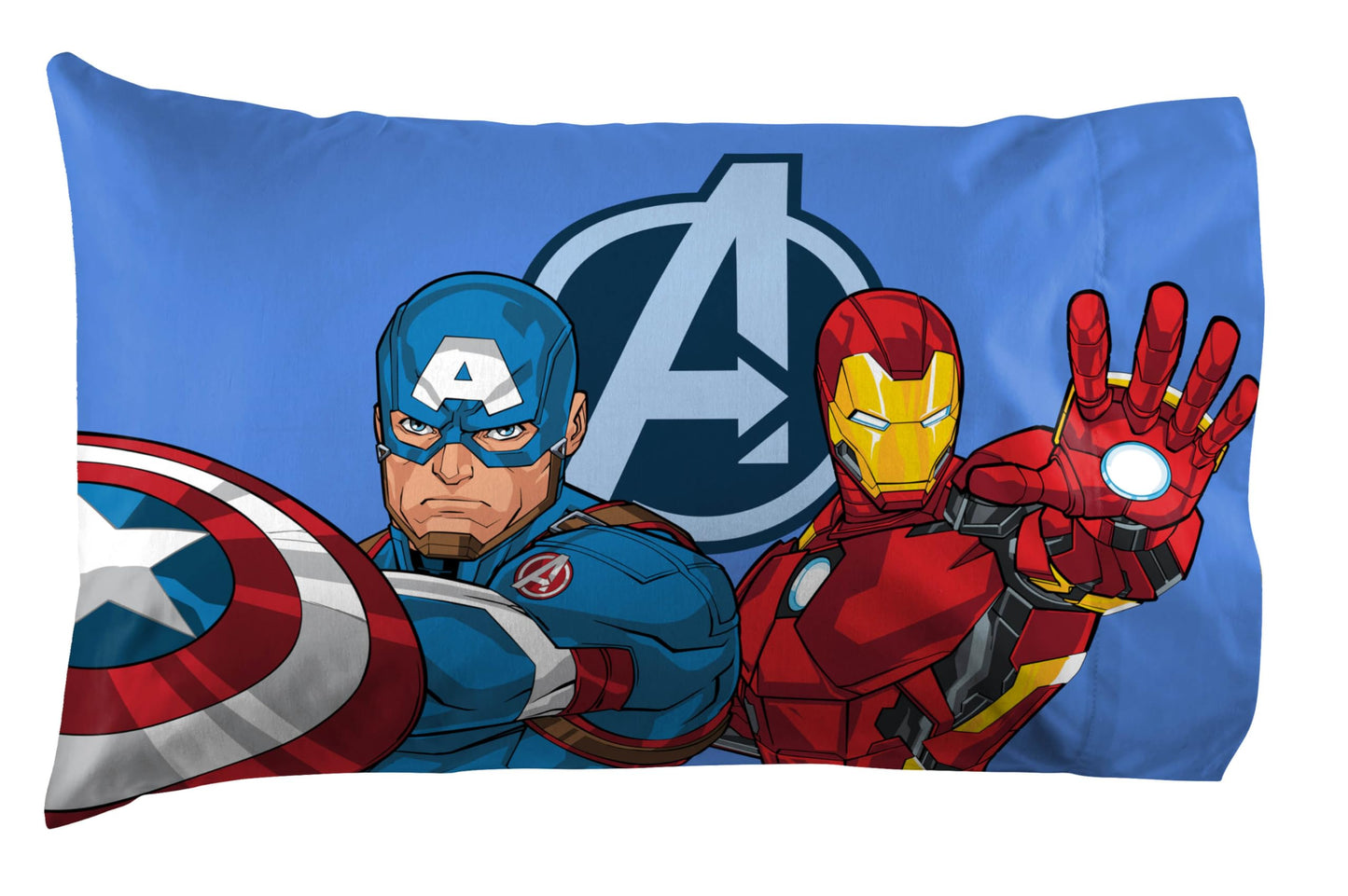 Jay Franco Kids Sheet Set with Fitted, Flat Sheets & Pillow Cover - Ultra-Soft Bedding with Pillowcase for Room Decor, White - Avengers, 4 Piece Queen