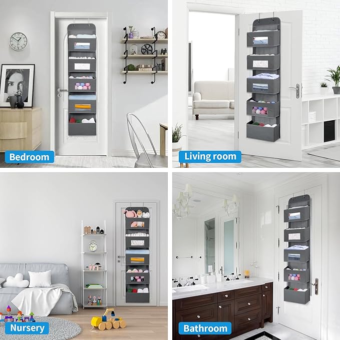 MAX Houser 5-Shelf Over The Door Hanging Organizer