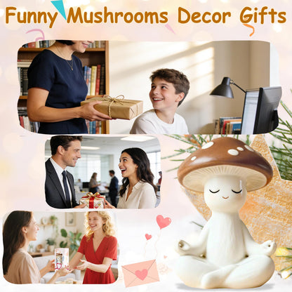 Mushroom Room Decor Home Decor Gifts for Men Women Her Him Office Farmhouse Garden Whimsical Decor Funny Birthday Unique Relaxation Stress Relief Gardening Plant Cute Gifts for Women Mom Wife Coworker