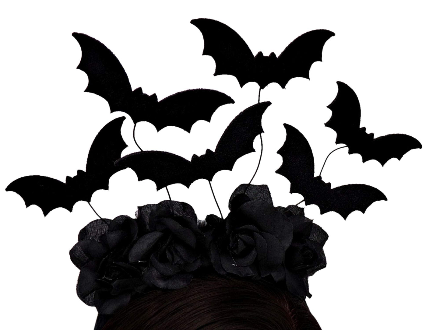 Needzo Halloween Black Bat Headband Costume Accessory
