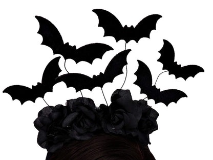Needzo Halloween Black Bat Headband Costume Accessory