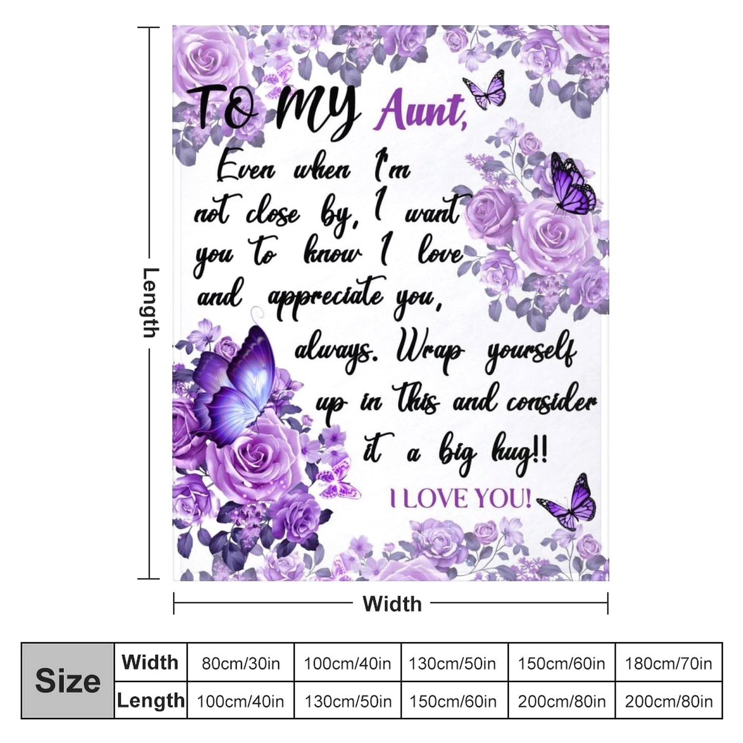 XeaGiasy to My Aunt Blanket from Niece Nephew Best Auntie Gifts Flannel Throw Blankets for Birthday/Mothers Day 50"X40"