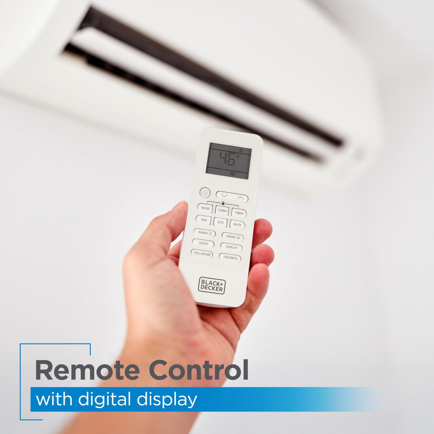 BLACK+DECKER 17,000 BTU Smart Mini Split Air Conditioner with Heat, Inverter Compressor, Wi-Fi, Voice Control, 17 SEER2, 4-in-1 AC Unit, App Available, Remote, 230V, BSA1720TC, White