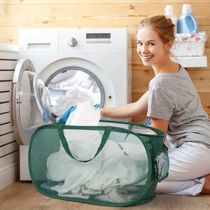 4 Pack Collapsible Laundry Baskets, Foldable Laundry Basket