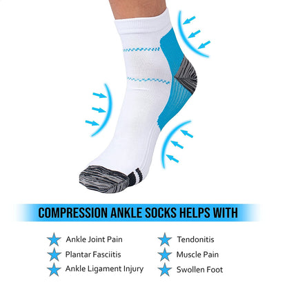 Gcbiger Compression Socks for Men & Women(7 Pairs) Plantar Fasciitis Socks for Pain Relief, Ankle Support & Foot Health Reduces Swelling & Heel Spur Pain, Recovery