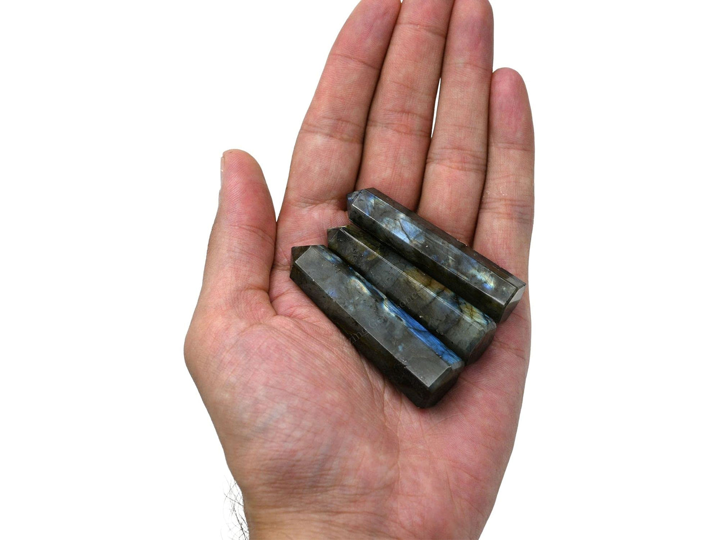 Amazing Gemstone Labradorite Crystal Towers - Natural Healing Crystal Point Obelisk for Reiki Healing and Crystal Grid (2" to 3" INCH)
