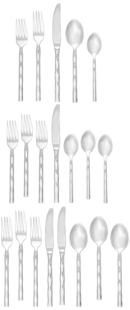 Towle Living 20-Piece Calypso Stainless Steel Flatware Set, Service for 4