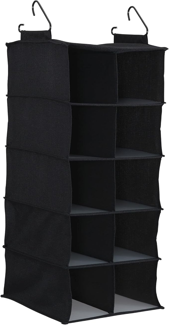 Household Essentials 10 Pocket Hanging Shoe Closet Organizer