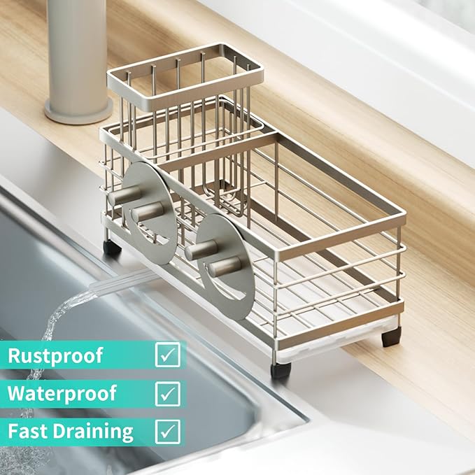 HapiRm Sink Caddy Sponge Holder