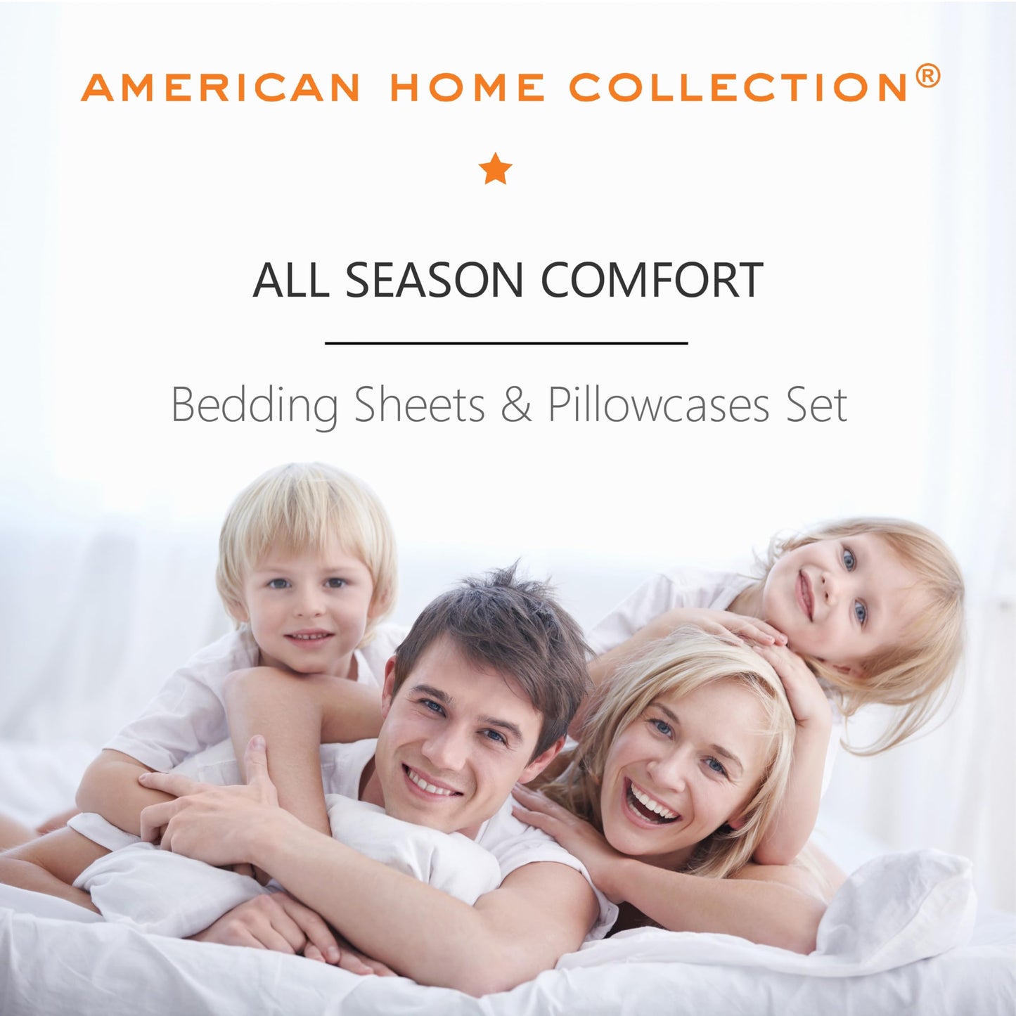 American Home Collection Queen Sheet Set - Ultra-Soft Microfiber 15-Inch Deep Pocket - Wrinkle Free and Fade Resistant (Brown)