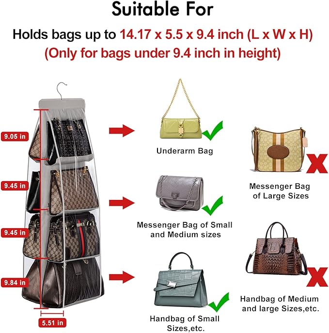 Lirex Handbag Hanging Purse Organizer