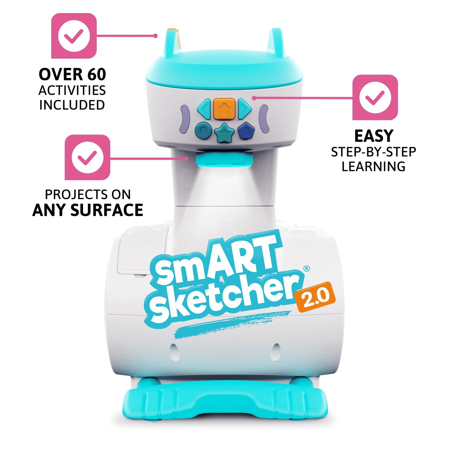Flycatcher Smart Sketcher 2.0 Projector, Drawing and Tracing Projector for Kids, Educational Arts & Crafts Toy, Christmas Gift for Boys and Girls Ages 5+