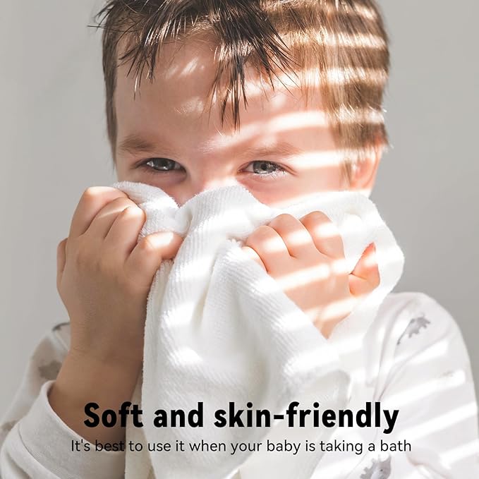 Yoofoss Luxury Washcloths Towel Set 10 Pack Baby Wash Cloth