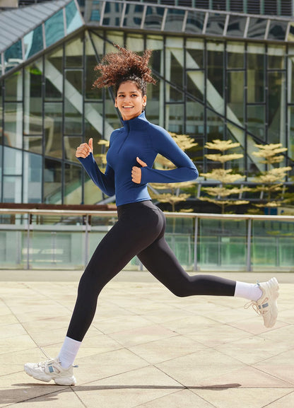 baleaf Women's Fleece Lined Leggings Thermal Water Resistant Legging High Waisted Winter Running Hiking Sports Trousers with Pockets Black M