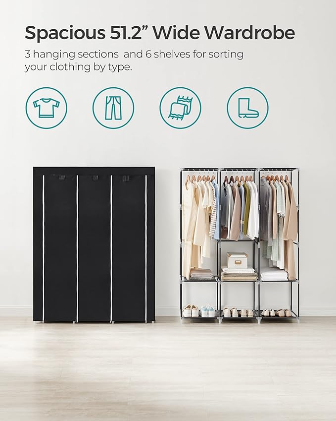 SONGMICS Portable Closet, Wardrobe Closet Organizer