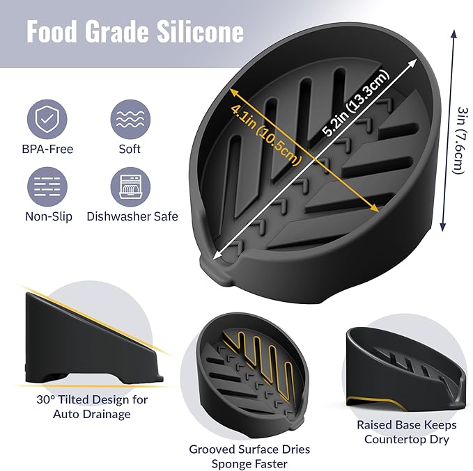 NiHome Silicone Sponge Holder Compatible