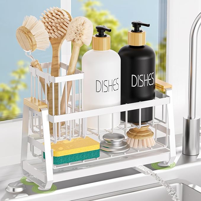 Sponge Holder for Kitchen Sink, Kitchen Sink Caddy