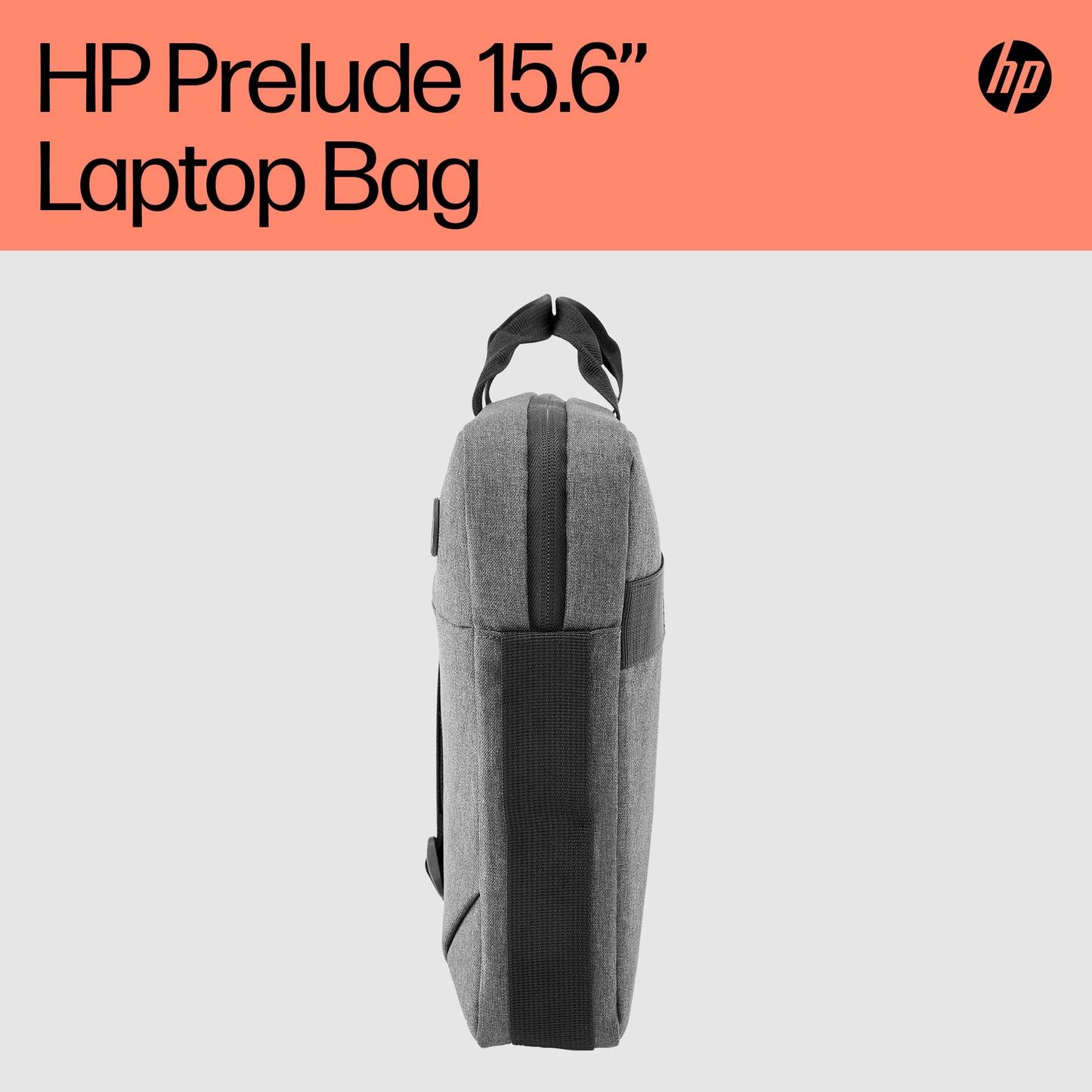 HP Prelude 15.6 inch Topload Laptop Bag, Slip On Padded Straps, Compatible With Laptops Up To 15.6 inch Including MacBook, HP Pavilion, Protect Your Tech With Water Resistance And Padded Construction