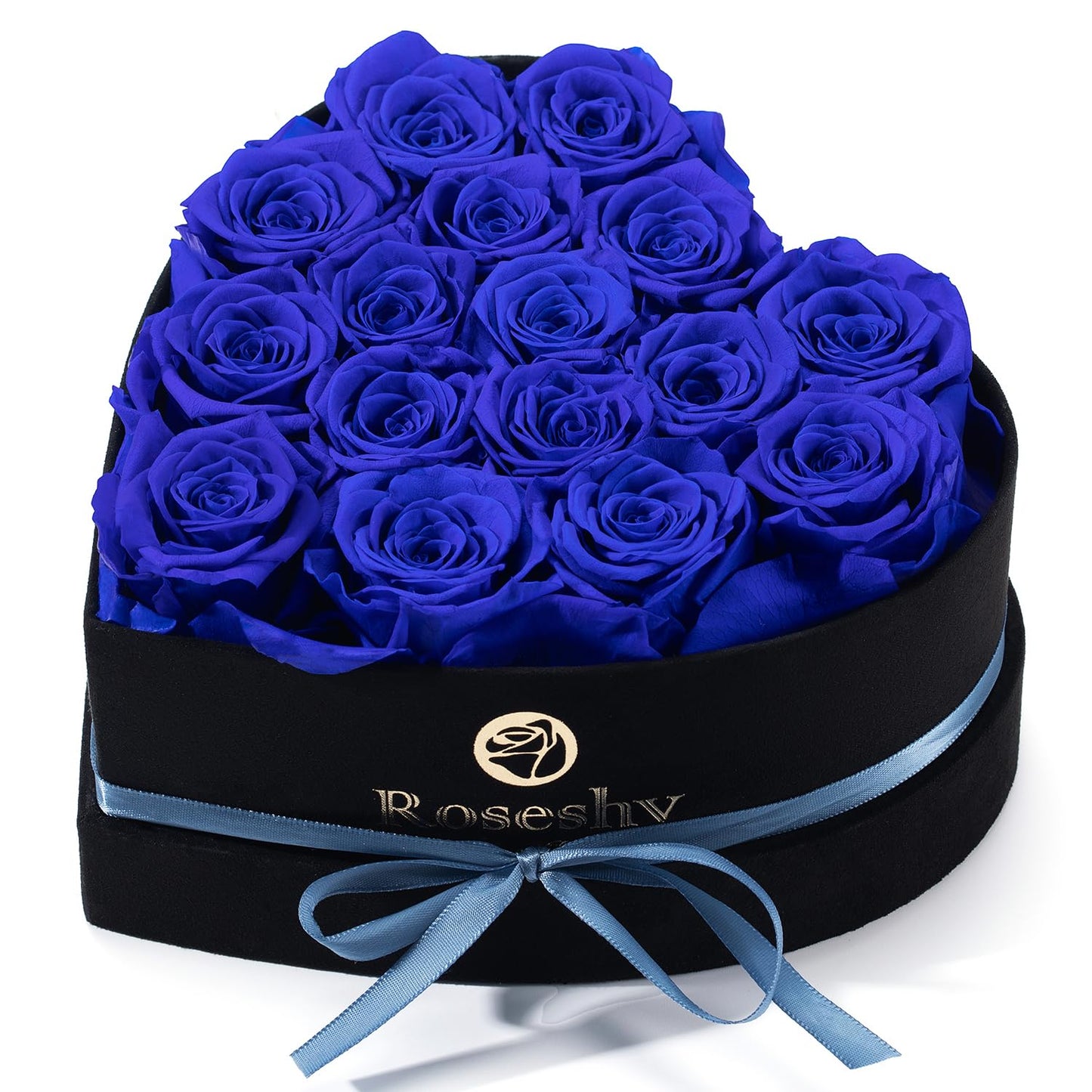 Valentines Day Flowers Roses Gifts for Her,16pcs Red Forever Preserved Roses in Heart Shape Gift Box,Valentines Day Delivery Prime Gifts-Roses Gifts for Women,Mom.
