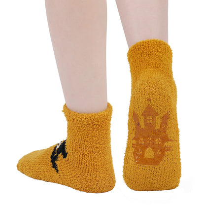 Century Star Halloween Socks Womens Fuzzy Socks Soft Fluffy Socks Winter Socks Sports Outdoor Sock Athletic Socks for Christmas 4 Pairs Halloween Pattern One Size