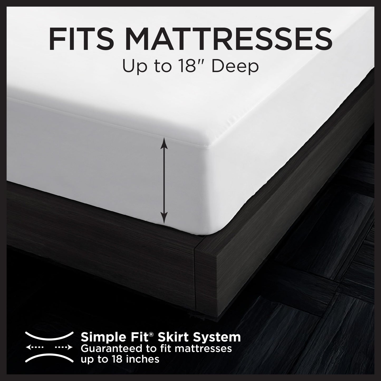 Protect-A-Bed Essential Mattress Protector King, Dust Mite Resistant, Noiseless and Odor-Resistant Mattress Cover, 100% Waterproof Top, Machine Washable, Fits 11"-18" Mattresses