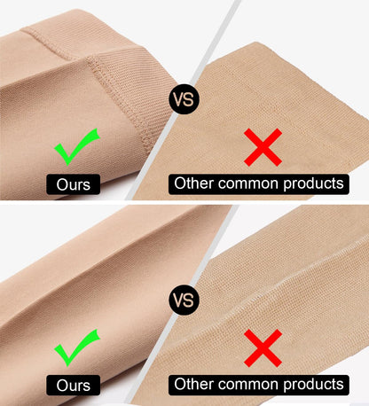 2 Pairs Medical Compression Socks for Women & Men 20-30 mmHg, class 2, Best Graduated Stockings Support Fit for Travel Flight Running Varicose Veins Pregnancy Nurses (2x Beige, XXL)
