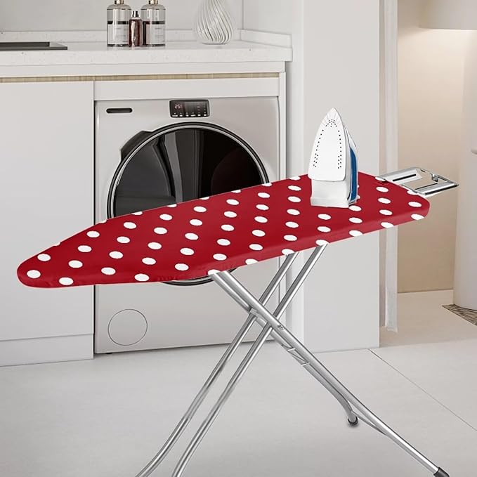 Polka Dots Ironing Board Cover and Pad Modern Design Standard Size Iron Pads