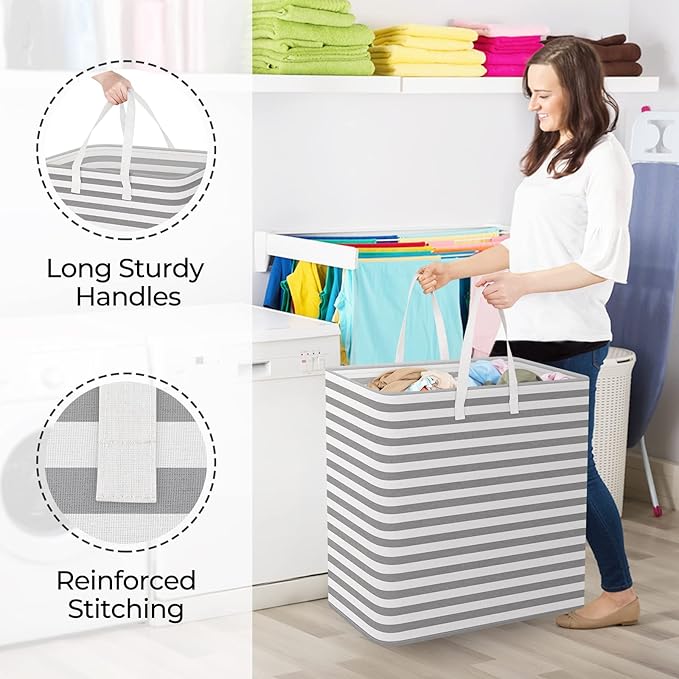 StorageRight Laundry Basket Hamper Large Collapsible Laundry Hamper