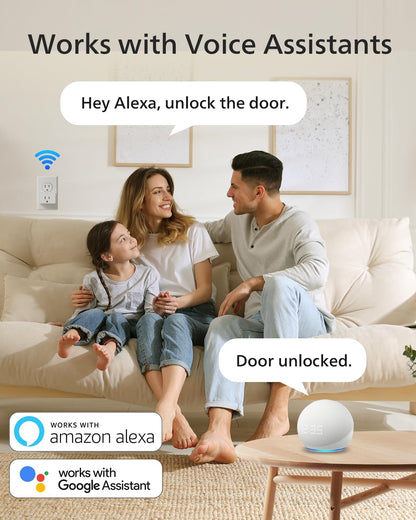 Philips Wi-Fi Smart Door Lock, Keyless Entry Door Lock with App Control,Fingerprint ID,Auto Lock,Keypad Deadbolt with Wi-Fi Bridge Adaptor,Smart Locks for Front Door-Matte Black