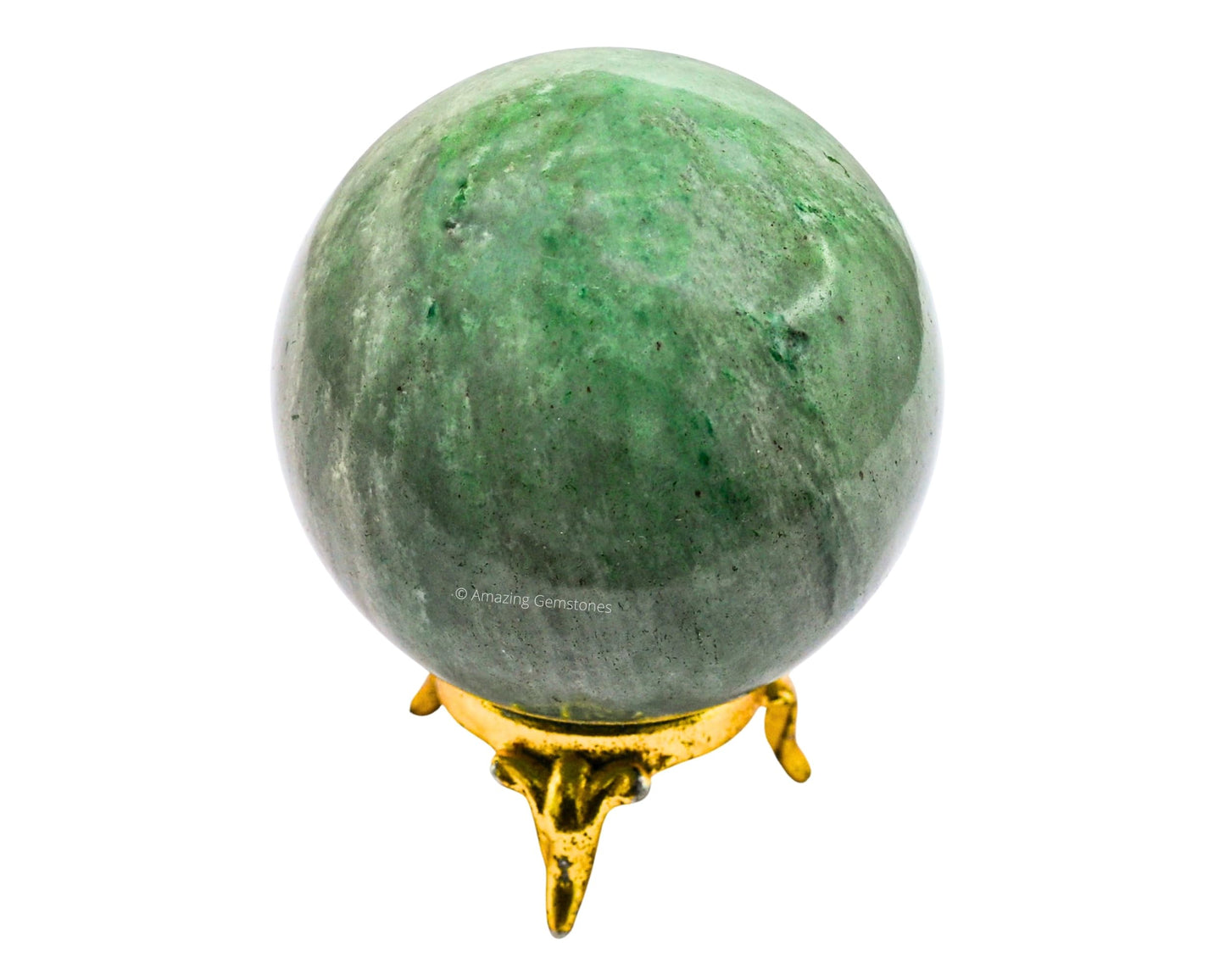 Amazing Gemstone Green Aventurine Crystal Ball with Stand - 2.5 Inches Large Crystal Sphere Meditation Balls for Witchcraft and Decorative Balls