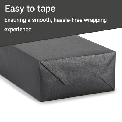 Rumvan Black Matte Wrapping Paper16.9 Inches X 39.3 Feet,Solid Color pearlescent Gift Wrapping Paper,Perfect for Valentine's Day,Birthday,Christmas,Graduation,Baby Shower,DIY Bouquet (Black colour)