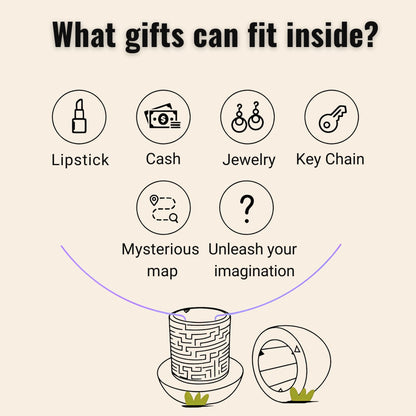 Maze Egg Money Puzzle Gift Box: Available in 4 Unique Internal Designs - Secret Cash Holder & Surprise Gift Container for Easter, Birthday, Wedding - Fun Brain Teaser Toy for Kids & Adults