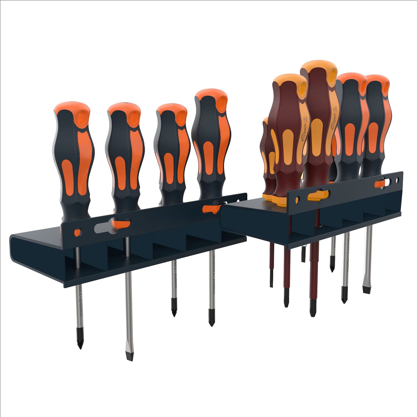 Presch Screwdriver Set 14 pcs - Magnetic Screwdriver Set with PH, Pozidrive, VDE Screwdrivers, Voltage Tester and Holder - Screw Driver Kit