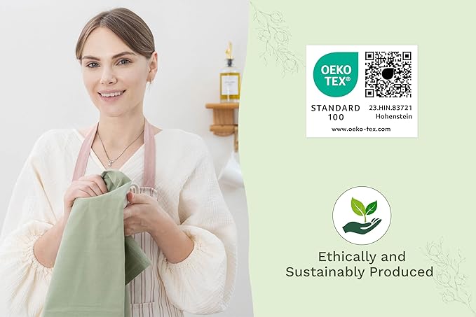 Sage Green Flour Sack Tea Towels