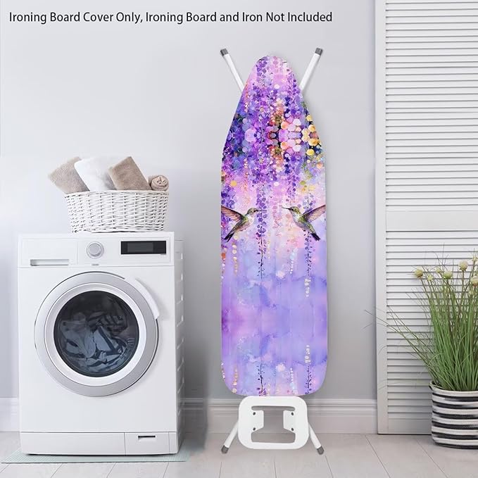 Heavy Duty Ironing Board Cover and Pad Thick Stain Resistant Padding Scorch &