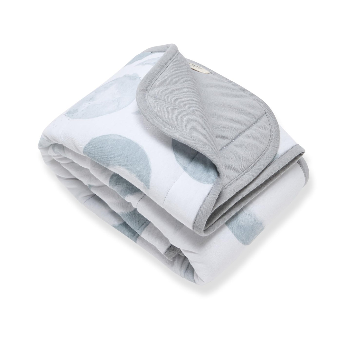Burt's Bees Baby Infant Reversible Blanket, 100% Organic Cotton Nursery Blanket, Breathable Nursery Bedding, 30" W x 40" L