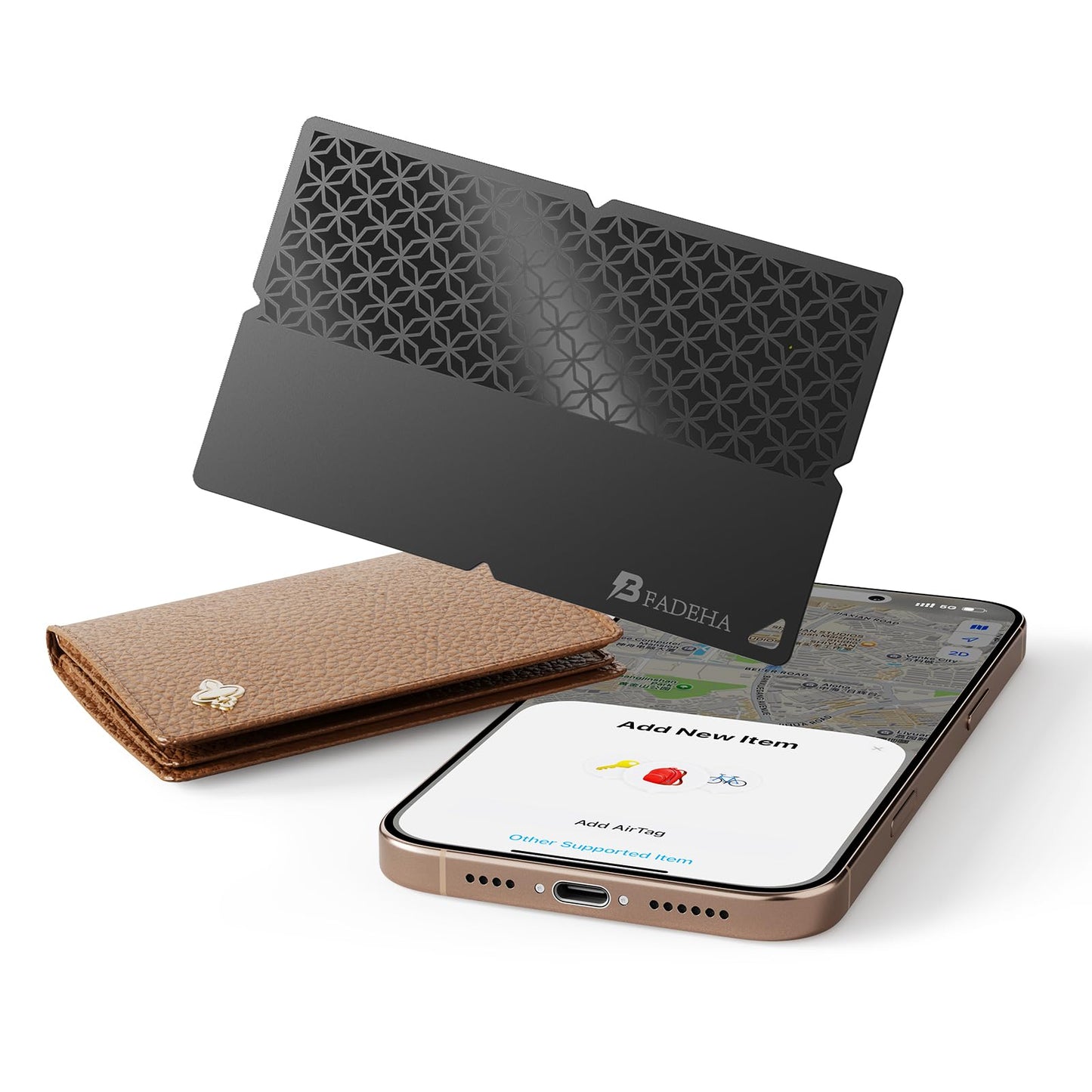 2026 [Apple MFi Certified] (iOS Only) Bluetooth Tracker Smart Card for Apple Find My iPhone Ultra-Thin Wallet GPS Tracker, 5-10 Years Staying Power, Keys Finder & Item Locator for Keys, Bags, Passport