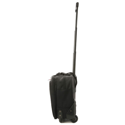 Aerolite Ryanair Priority Boarding, Easyjet Plus, BA, WizzPriority, Jet2 Approved Rolling Padded Laptop Case Bag 2 Wheels - Fits up to 15.6", Business Trolley Hand Cabin Luggage Case (Black x2)