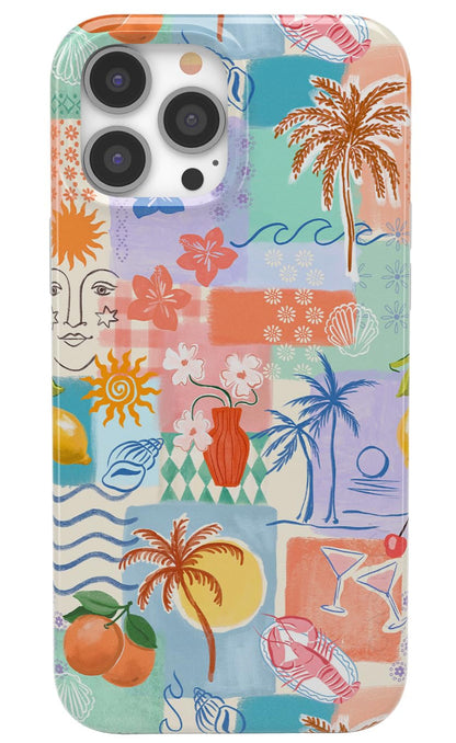 Casely iPhone 13 Pro Max Case | Here Comes The Sun | Colorblock Sunset | Classic Ultra Slim Case Design