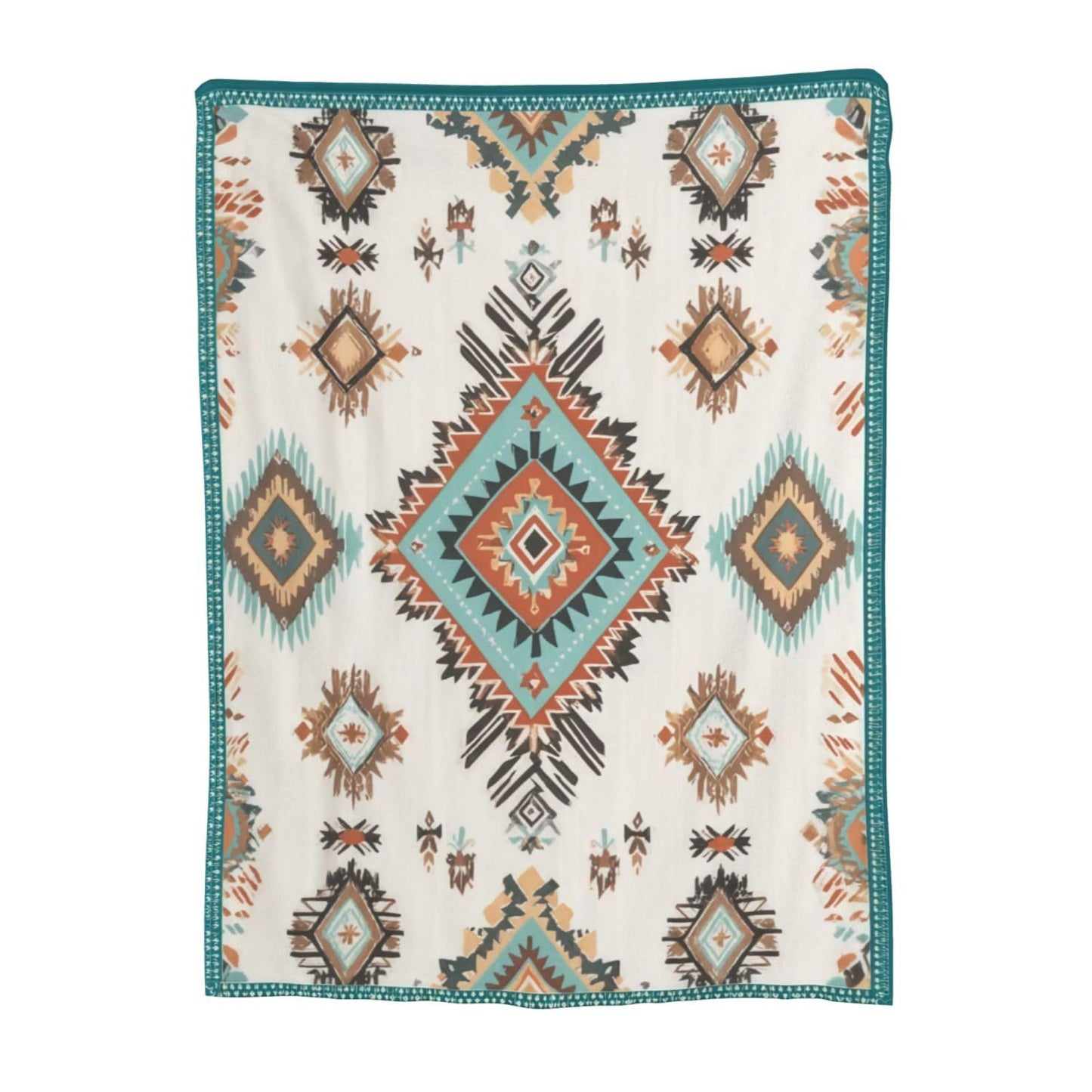Boho Throw Blanket Soft Flannel Blanket 60"x50" in Bed Blanket Home Decor for Room Sofa Couch All Season