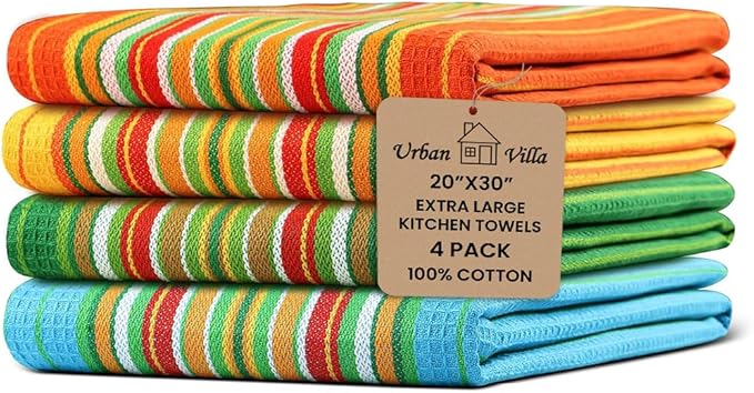 Urban Villa Kitchen Towels 100% Cotton Dish Towels
