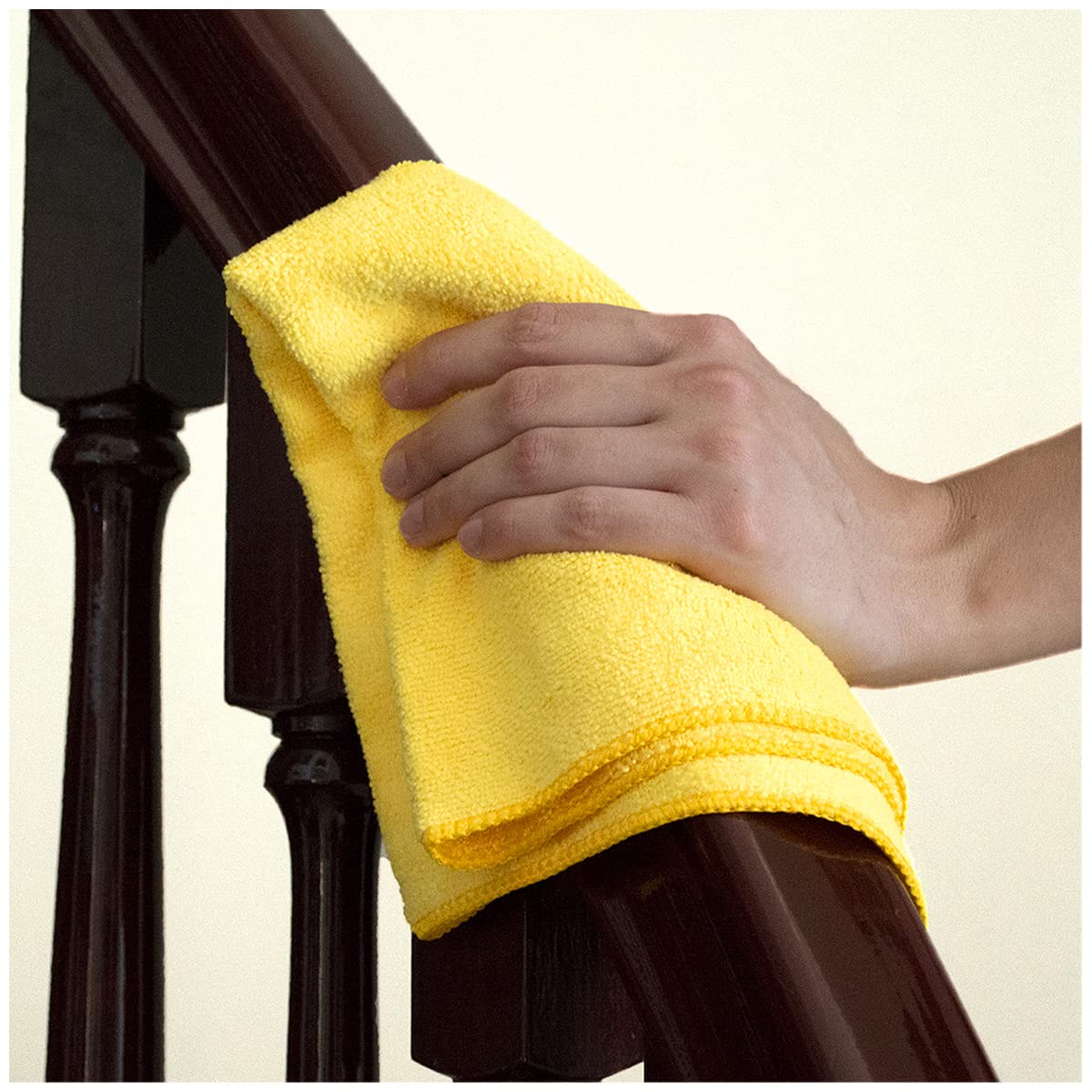 Kirkland Signature 713160 Ultra Plush Microfiber Towels 36 Pack, Yellow,H 40.6 x W 40.6 cm