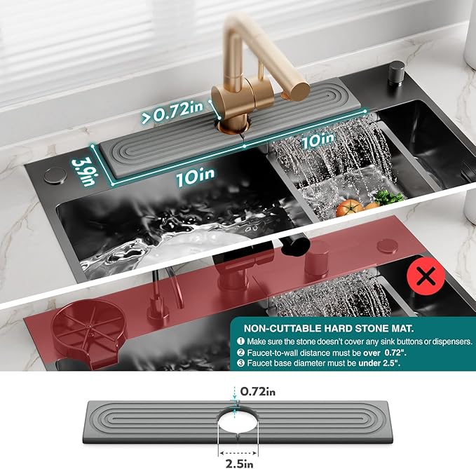 Faucet Mat for Kitchen Sink