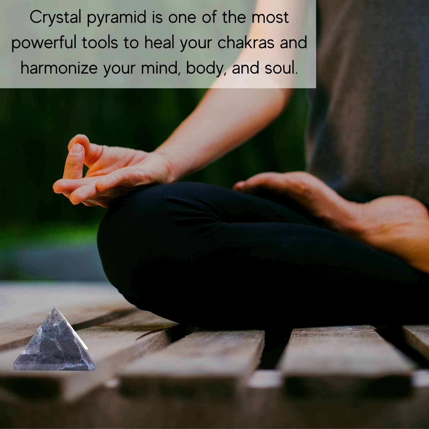 Amazing Gemstone Iolite Pyramid Crystal Healing Stones - 1.5" Great Pyramid Figurine of Natural Stone Pyramid for Meditation, Reiki, Chakra Balancing and Crystal Pyramids Grid