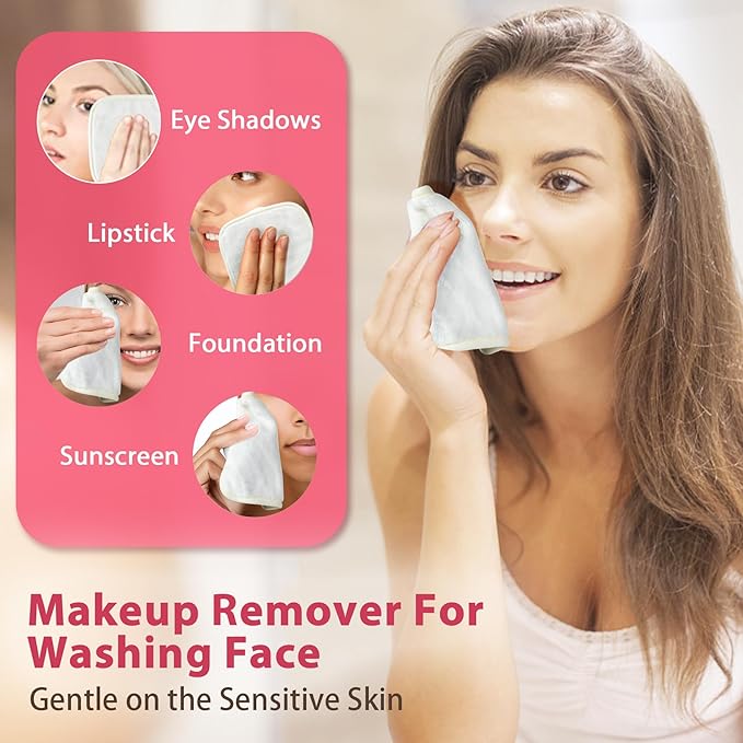 Makeup Remover Cloth, Makeup Remover Pads Microfiber Face Washcloth